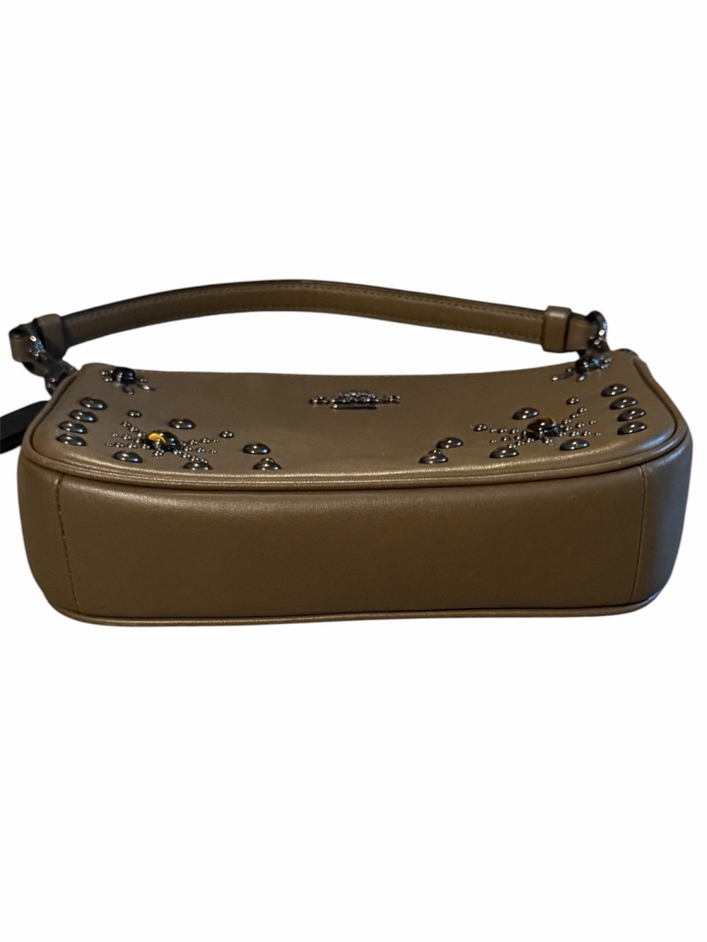 Coach Drifter Top Handle Satchel & Wristlet with Western Rivets & Tigers Eye - Picture 15 of 16